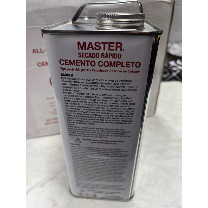 Master Gallon Master Quick Drying All-Purpose Cement With Or Without