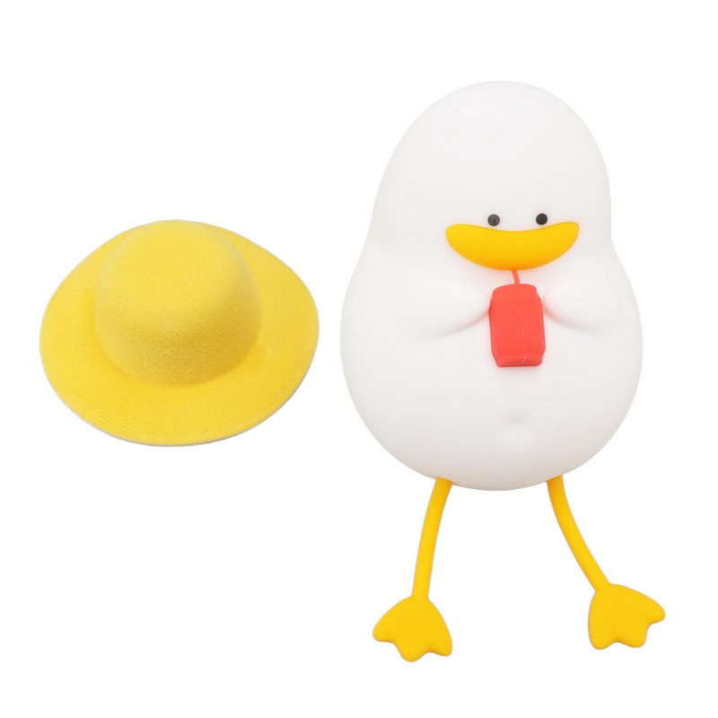 Cute Duck Night Light Warm Light RGB USB Charging Silicone