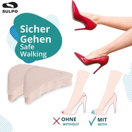 SULPO 2 Pairs Shoe Fillers for Too Large Shoes - Fits in Almost Any Shoe - EVA Foam Pads - Sponge Heel Pads, Toe Grips Liner