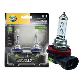 HELLA H11 2.0TB Twin Blister Kit High Performance Bulb, 12V, 55W, 2 Pack