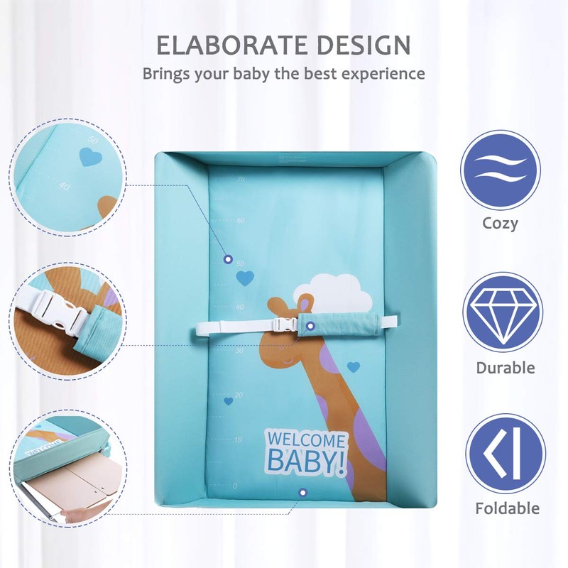 EGREE Baby Changing Table Portable Folding Diaper Changing Station with