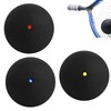 3 PCS Squash Balls,Single Yellow Dot,Squash Balls Red Dot,Squash Balls