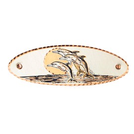 Women’s Artisan Handcrafted Jumping Dolphins Hair Clips. Wildlife Dolphins Hair Barrettes. No Slip Grip Decorative Dolphin Hair Accessories