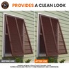 HNYYZL Plastic Hinged Screw Covers - Brown, Snap Washer Caps