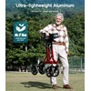 Farani All Terrain Walkers for Seniors - 10" Rubber Wheels,
