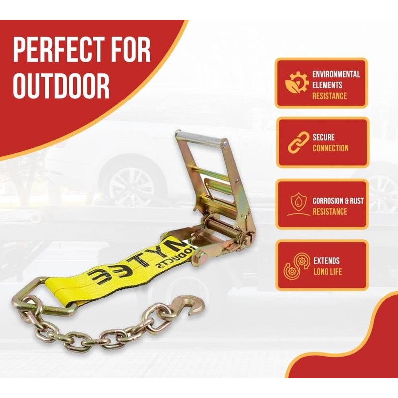 Mytee Products 2 Pack 2” Replacement Ratchet with Chain Anchor