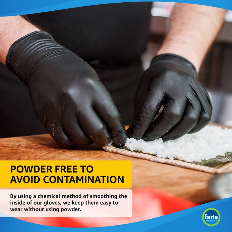 Farla Medical MediHands Nitrile Gloves - Disposable - Powder &