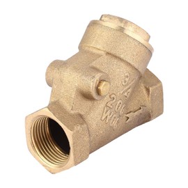 Check Valve NPT 3/4 inch Thread Brass Check Valve Y-Type one-Way Check Valve 1.6Mpa for Water Gas, NPT3 / 4 "Check Valve Type Y
