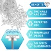 200 Pcs Clear Push Pins Tacks Count in Diamond-Shaped Can