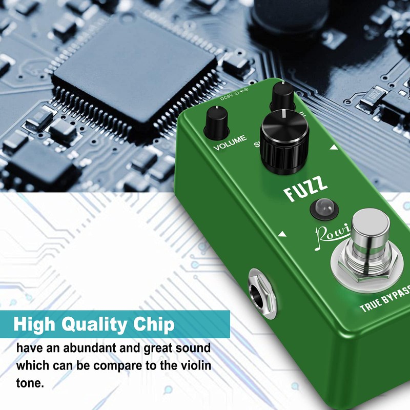 Rowin Analog Fuzz Electronic Guitar Effect Pedal