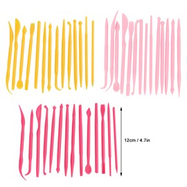 Herramientas de Arcilla, 14pcs Herramientas de Cerámica para Moldear y Esculpir, Herramientas Plástica de Modelado Escultura para Plastilina Polímeros Cerámica Pasteles Cera Foamy, Niños(Rosa)