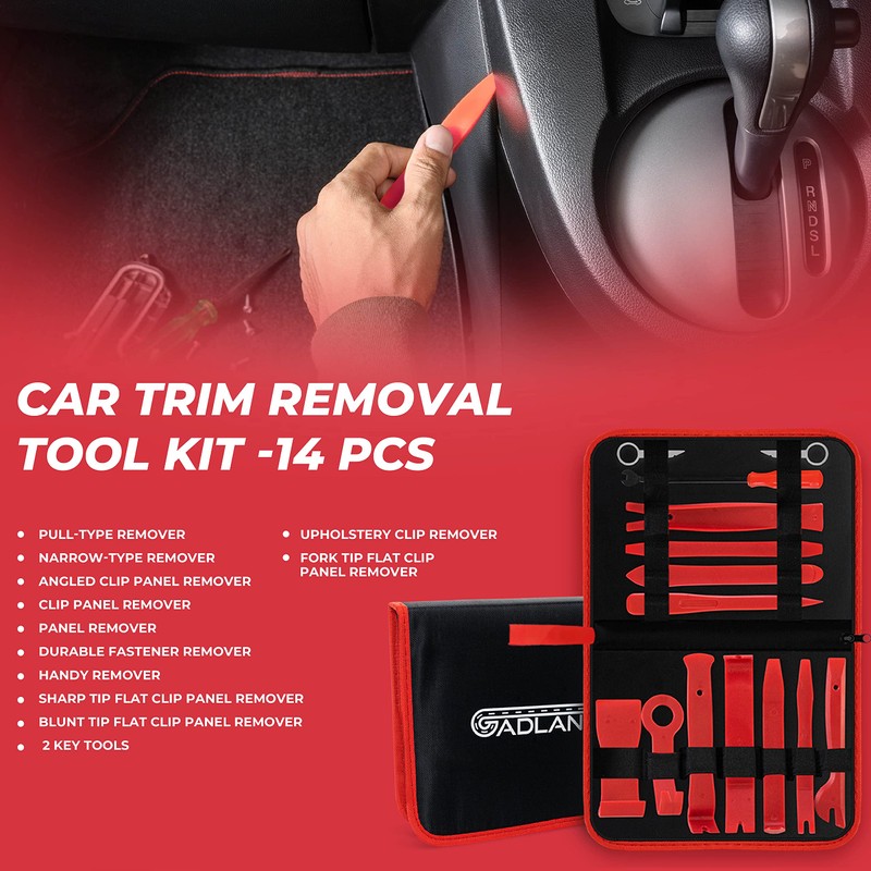 GADLANE Car Trim Removal Tool Kit - 14 Piece Car