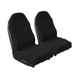 Ythropon 2PC Car Seat Cover Waterproof,Protector Front Seats Sweat Towel Car Seat Covers,Universal Non-Slip Car Seat Towel Cover for Gym Workout Running Beach Swimming for Cars SUV Trucks, Black