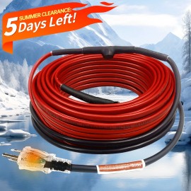 MAXKOSKO 7 Feet Pipe Heat Cable for Metal & Plastic Pipes, 120V 7W/FT