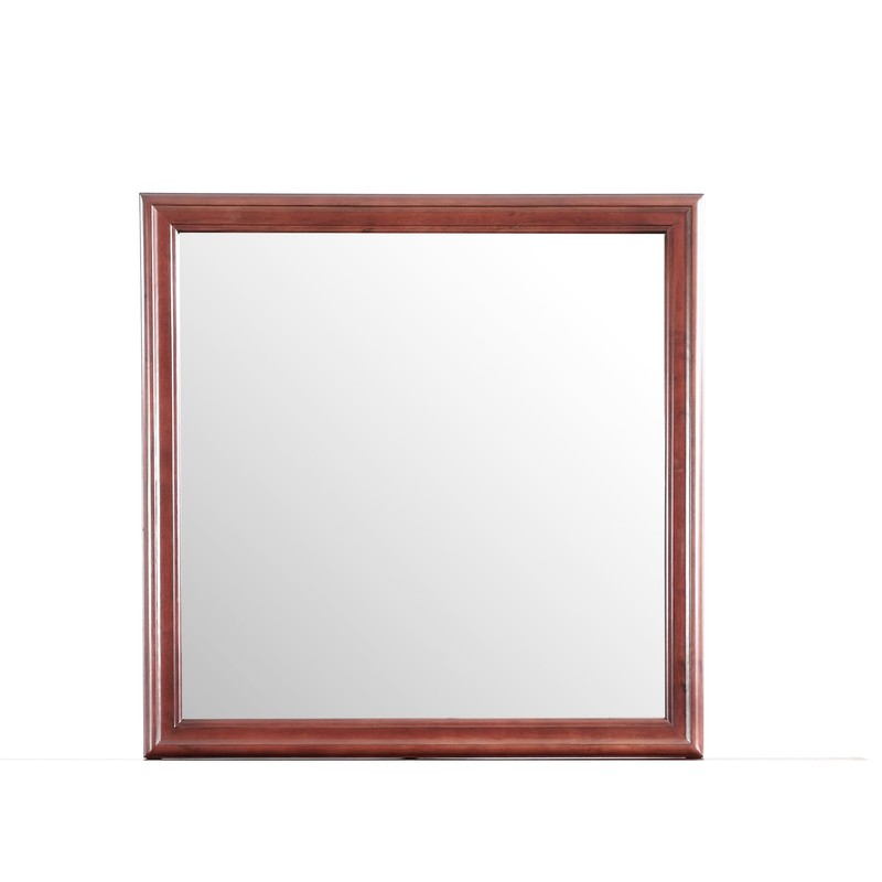 HomeStock Natural Beauty Mirror, Cherry