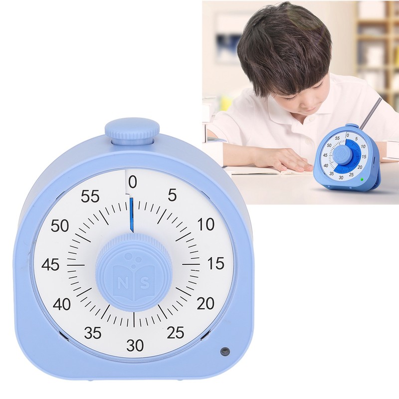 60 Minute Visual Timer for Kids Adults with Two Reminder