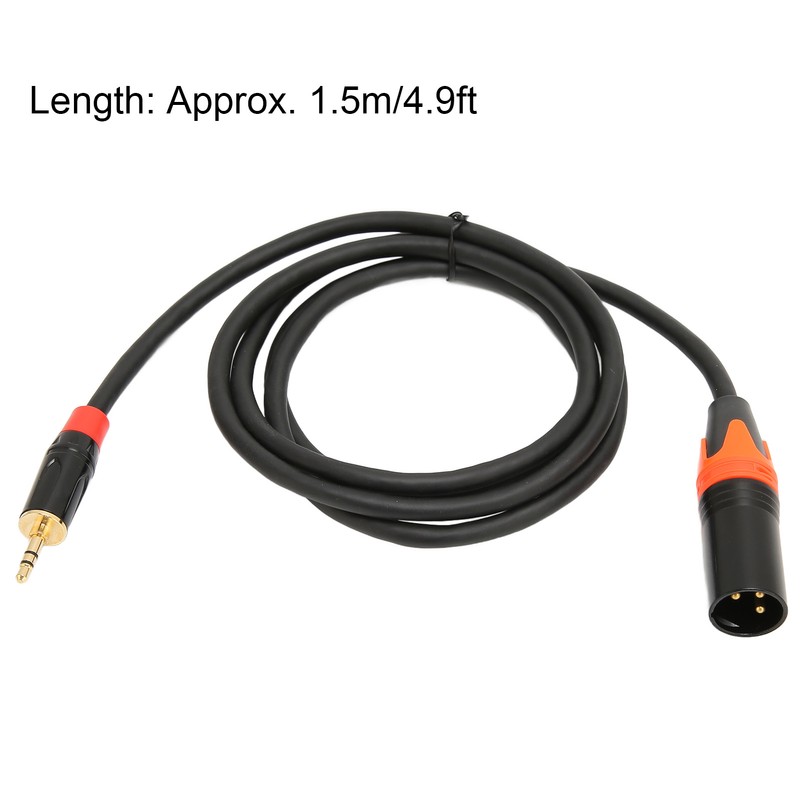 3.5mm to XLR Adapter Cable Mini Jack Aux to XLR