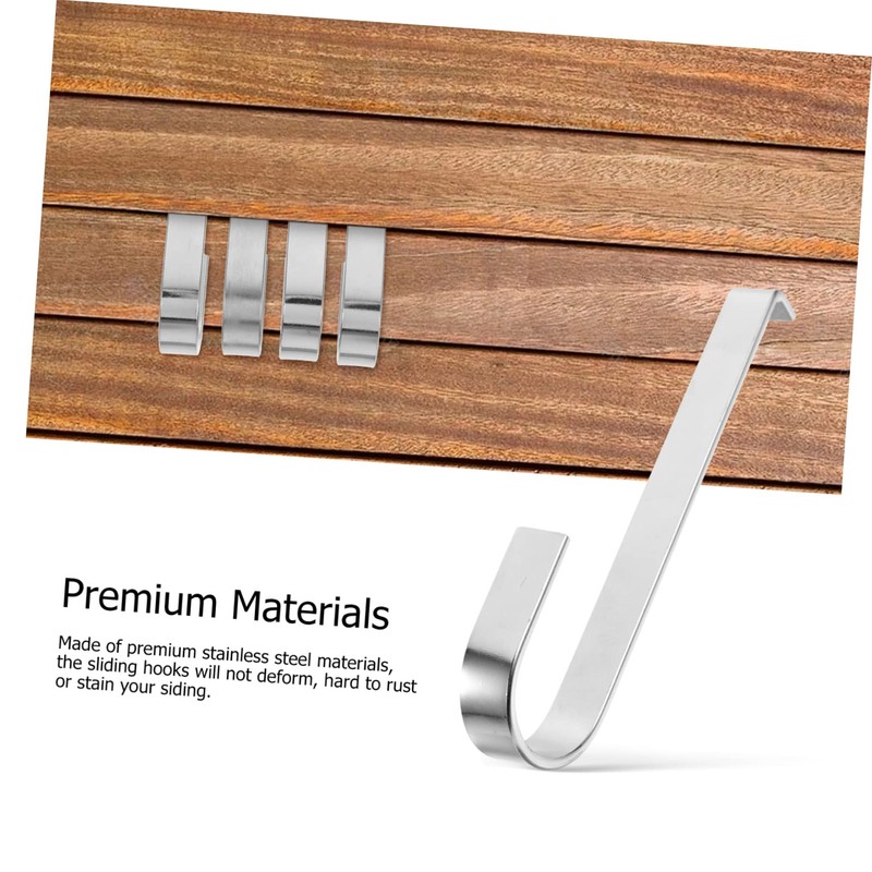 Alipis 3 Sets Vinyl Siding Hooks No Drilling Heavy Duty