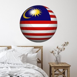 Vinyl Wall Quotes Stickers Malaysia Modern Wall Decals Wall Decoration World State Map Flag Wall Decals for Floor Window Car Sofa Tumblers 28in