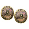 U.S. Army 250th Anniversary Commemorative Gold-Plated Challenge Coin, Double-Sided High