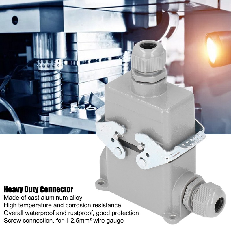 Heavy Duty Connector Rectangular Cast Aluminum Alloy Connector with Industrial