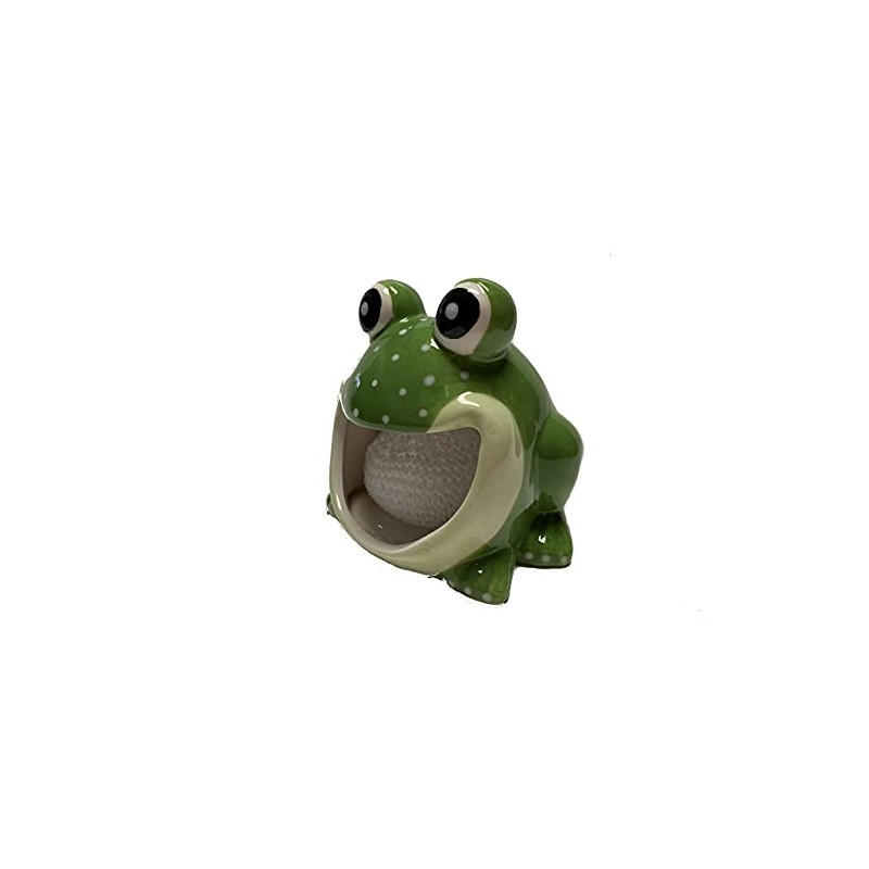 Ceramic Sponge/Scrubbie Holder (Frog)