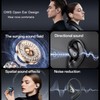 HUAJUN AI Translation Earbuds, OWS LCD Touch Real Time Translation