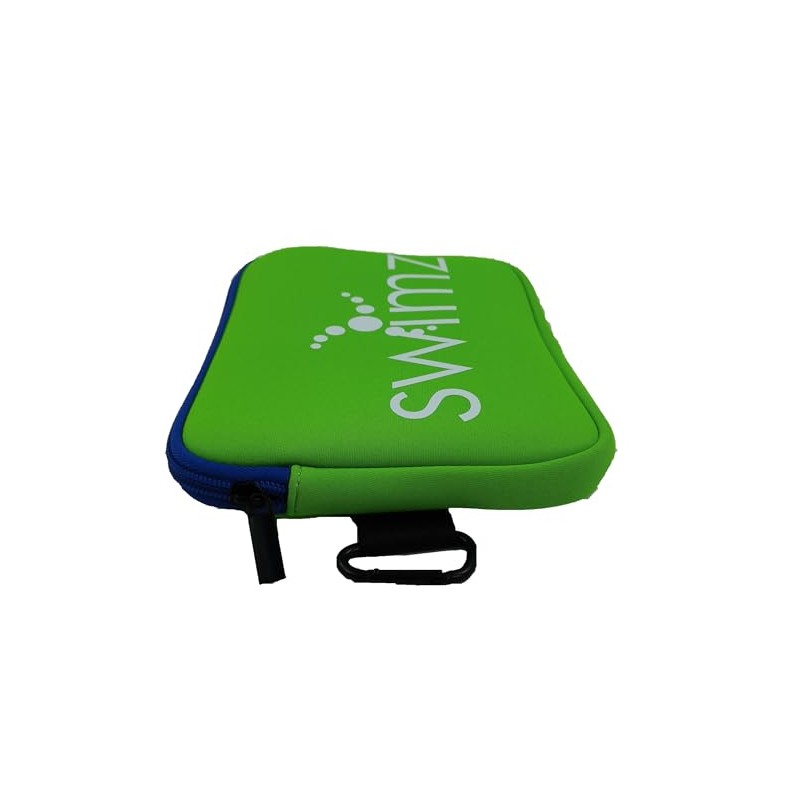 Swimz Large protective Neoprene Goggle storage Pouch (Lime/Royal/White)