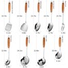304 Stainless Steel Cooking Utensils Set,9PCS Metal Kitchen Utensils Set
