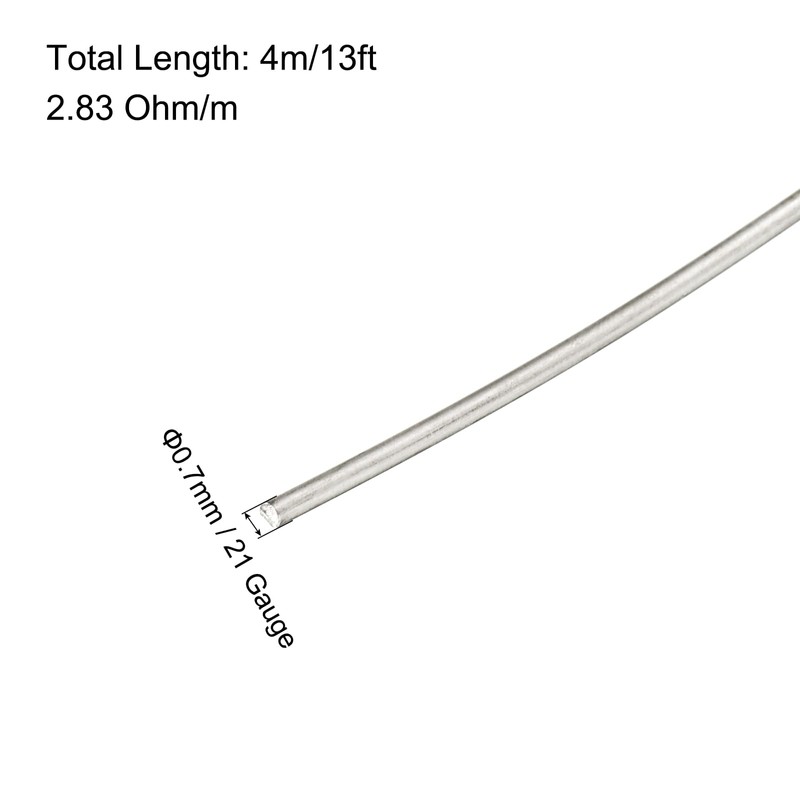 QUARKZMAN 21 Gauge Nichrome 80 Heating Resistance Wire 13ft High