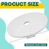 Teenyyou 20" White Scrubbing Pads Commercial Cleaning Orbiter Pads-Maintenance Non