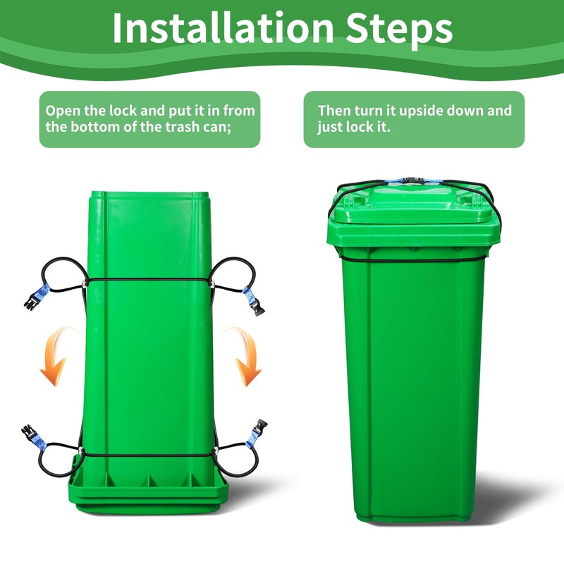 Foxmox Trash Can Locks for Animals - 1PCS Garbage Can