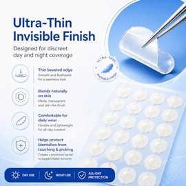 Acne Pimple Patches (102 Count) - Hydrocolloid Spot Treatment with Salicylic Acid & Centella Asiatica, Invisible Korean Acne Patches for Pimples, Zits & Breakouts, Vegan & Cruelty-Free