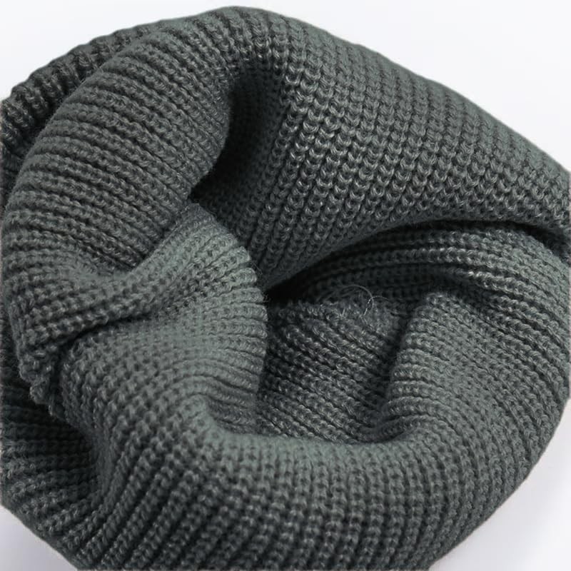 Inzzcfy Black Beanie hat Unisex for Women, Men (US, Alpha