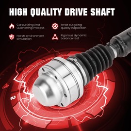 TadaMark Front Complete Drive Shaft Assembly Fit for Jeep Grand Cherokee 4.0L 1999-2001 1999 2000 2001 L6, AWD 4WD Automatic Transmission for 938-142 938142 52099497AD 52099497AC