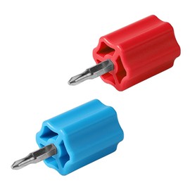 Oostifun Set of Two Pieces Mini Screw Correction Phillips Screwdriver, Cross Screwdriver, Adjustment Adjust Tool Cube Accessory for MoYu ShengShou YJ Cube Modification Refit, one Red + One Blue