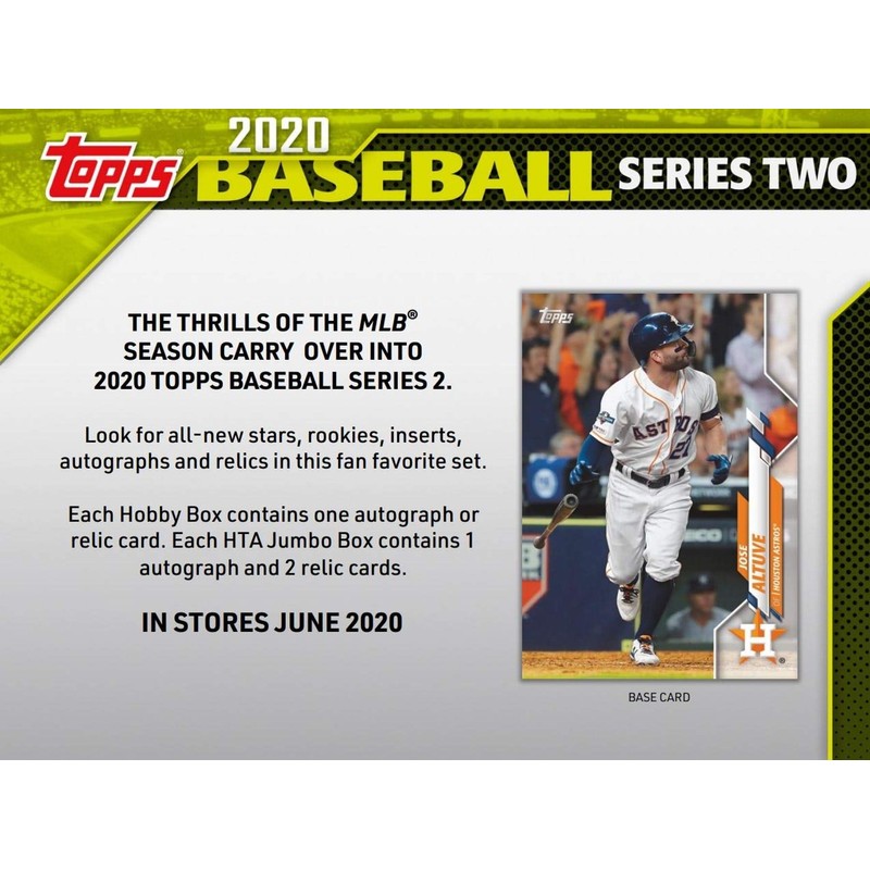Topps 2020 Baseball Series 2 T/C Box