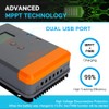 PowMr MPPT Solar Charge Controller 30AMP, for 12V/24V Auto, MAX
