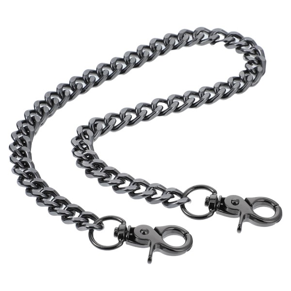 Black Metal Wallet Chain Heavy Duty Pocket Keychains Punk Goth