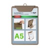 SIGEL Menu Clipboard A5 Beige with Stand Function Sturdy Clipboard