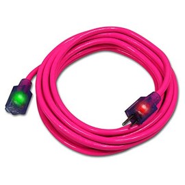 CENTURY WIRE & CABLE D17335100 100' 14/3 Pink Extension Cord
