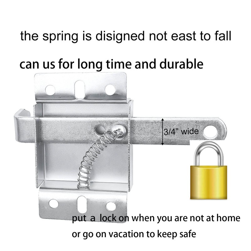 Garage Door Side Lock Inside Deadlock for Most Garage Door