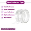 Dekaim 2 Rolls Heat Resistant Tape, 20mm*66m/216ft Transparent Heat Resistant