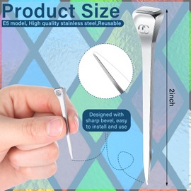 Zonon 50 Pcs 2 Inches Horseshoe Nails Stained Glass Supplies Stop Blocks Applied to Pin Copper Foiled Glass Projects Together Horseshoe Nails for Secure Crafts