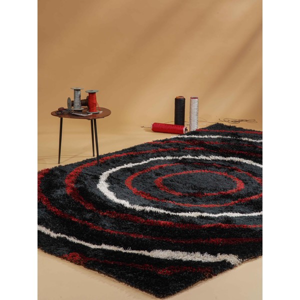 Hand Tufted SHAG Polyester ECO-Friendly Area Rugs - 4'x6', Rectangle,