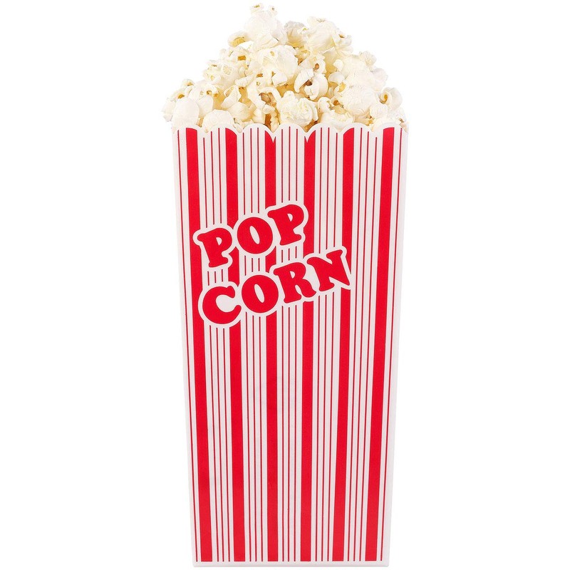 infactory Popcorn Cups: Set of 4 Reusable Popcorn Boxes, 2
