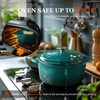 Overmont Enameled Cast Iron Dutch Oven - 7QT Pot with
