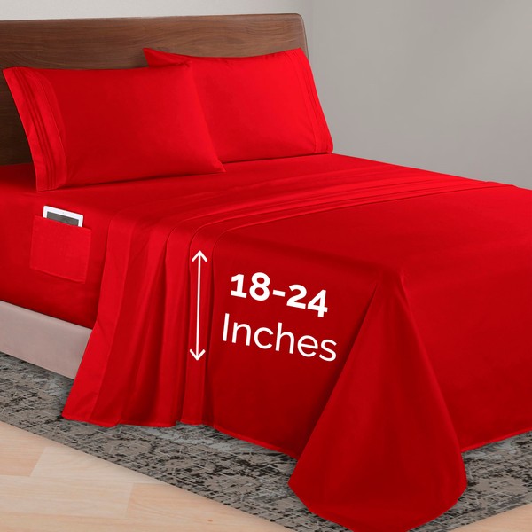 Elegant Comfort Luxurious 1500 Premium Hotel Quality Microfiber 4-Piece Sheet