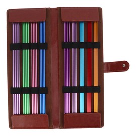 36 Pcs Knitting Needles Set 35cm Long Multiple Sizes Double Pointed Rods Colored Sweater Aluminum Needles Knitting Tools