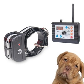 JUSTPET Dog Training Wireless Fence Collar Pet Two Way Signal 2-in-1 System, Adjustable Control Range Warning Strength, Display Battery Level, Waterproof Reflective Dog Collar
